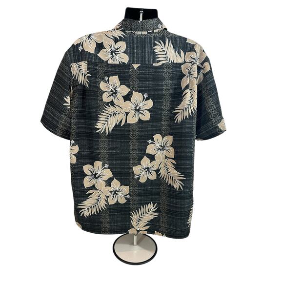 Extreme Gear Men’s Floral Hawaiian Button Down, L - Picture 2 of 5